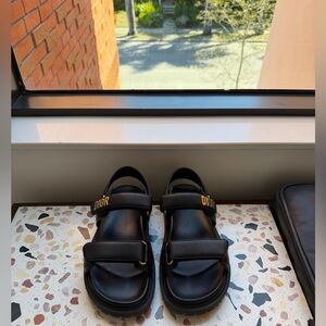 Dior Dioract Sandal black lambskin!